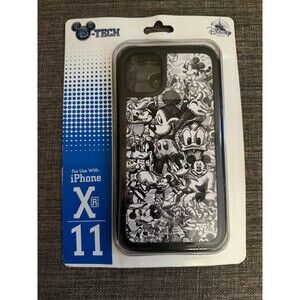 NEW Disney Parks Mickey & Friends Black & White iPhone  XR & 11 Phone Case